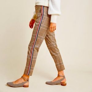 Anthropologie Plaid Trouser